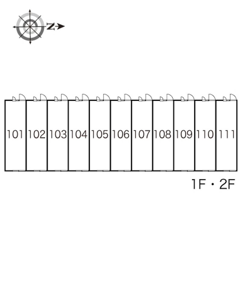 レオパレスパークハイムⅡ 間取配置図