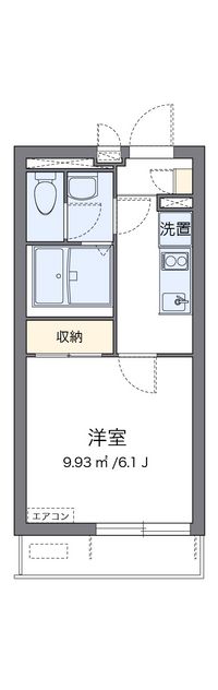 クレイノＳＨＩＮ　ＯＳＡＫＡ 間取り図