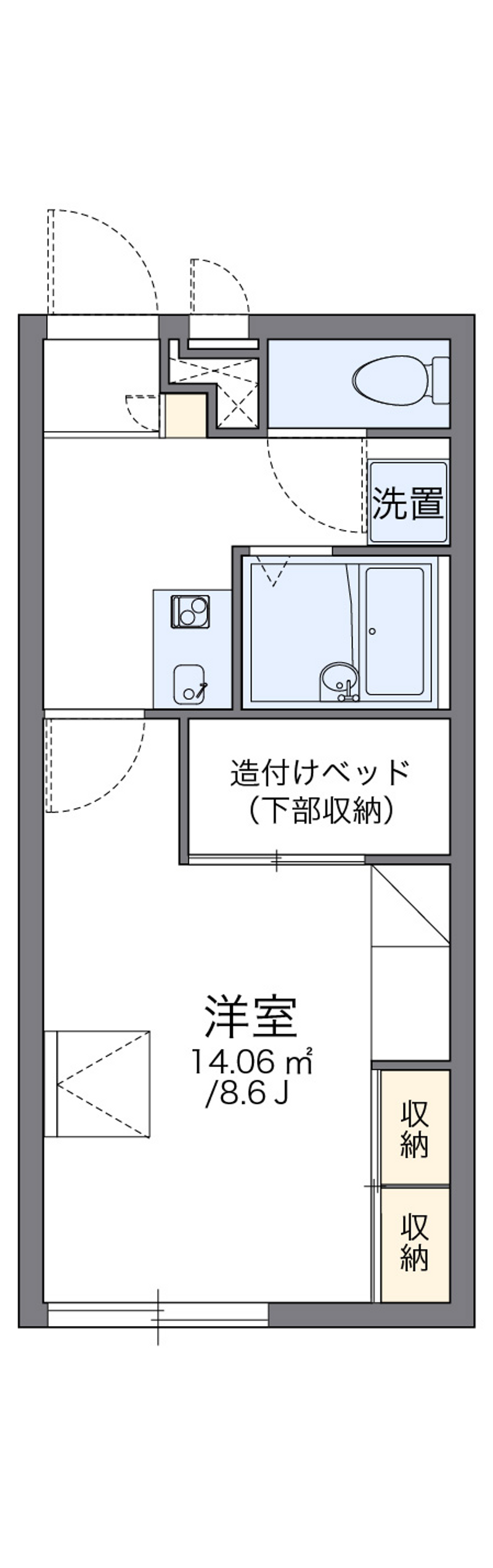 レオパレスメープル 間取り