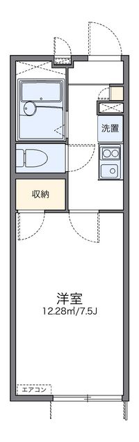 レオパレスクレエ豊中 間取図