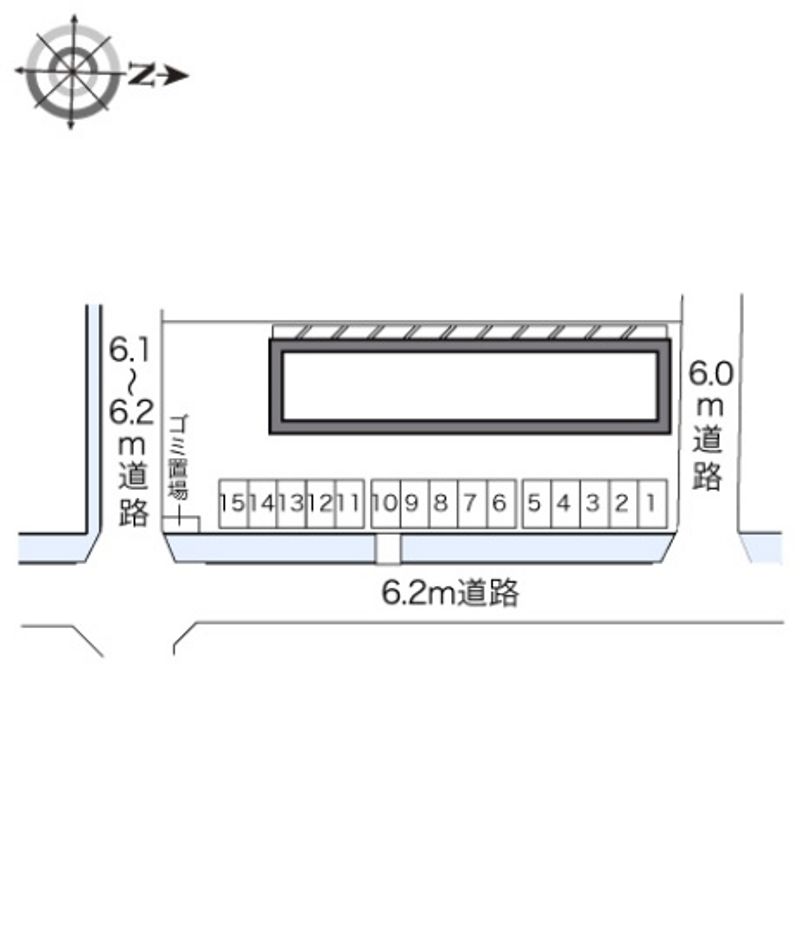レオパレスグリーンウッド 駐車場