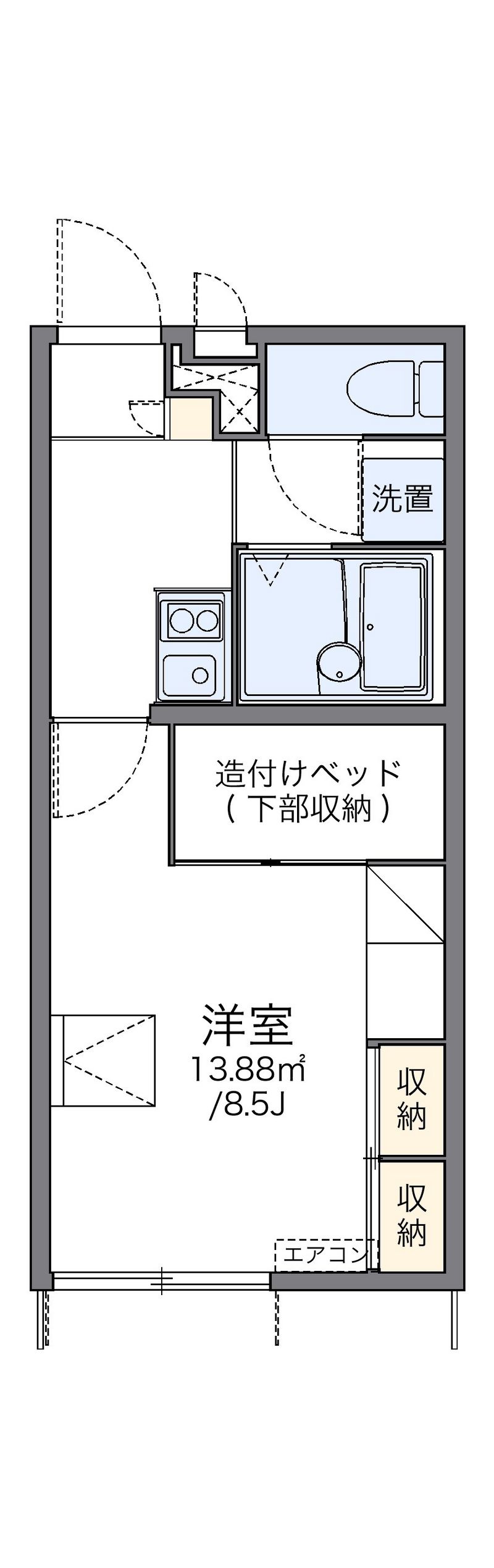 レオパレスコンフォート 間取図
