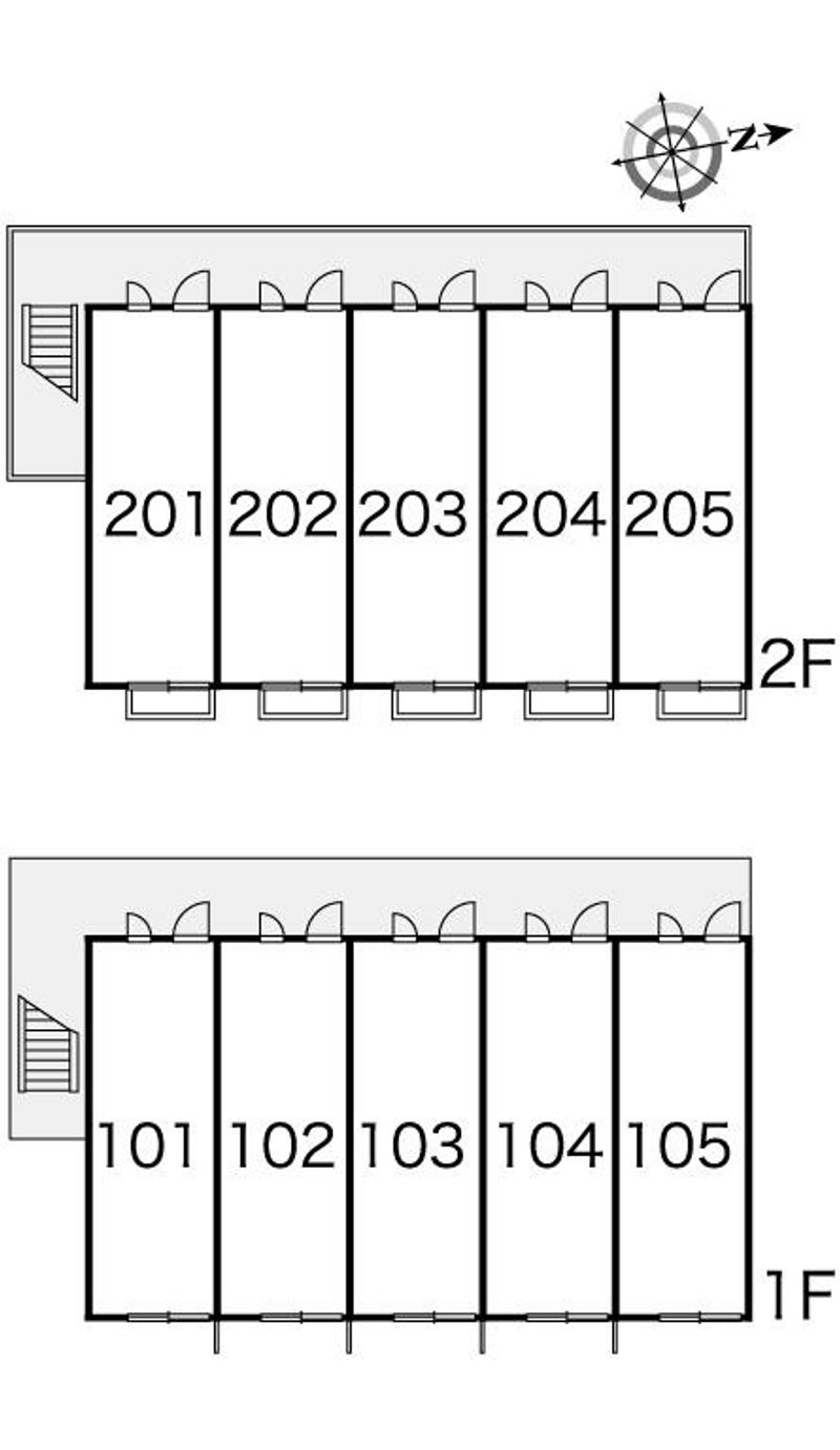 レオパレスアンジュ 間取配置図