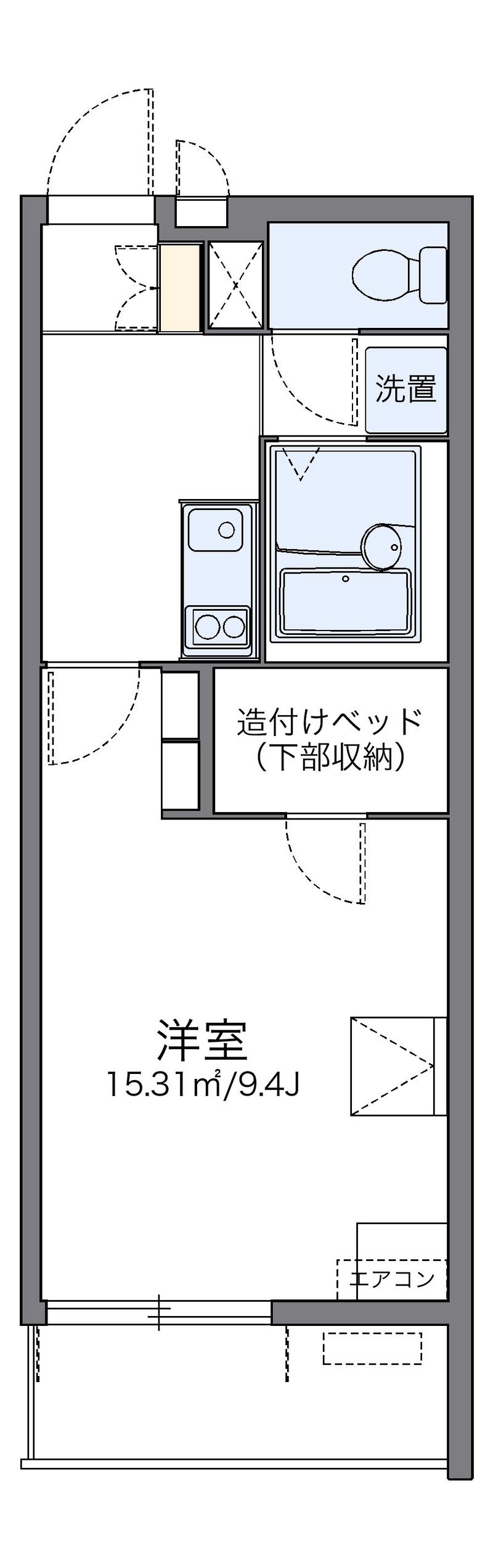 レオパレス小松駅東 間取り