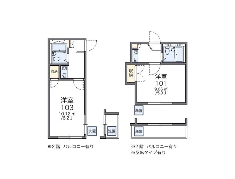 レオパレス西川田第１ 間取図