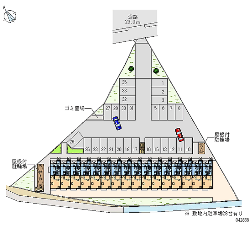 42858 Monthly parking lot