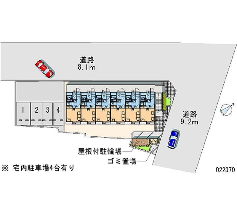 レオパレスＰＡＳＴＯＲＡＬ 区画図