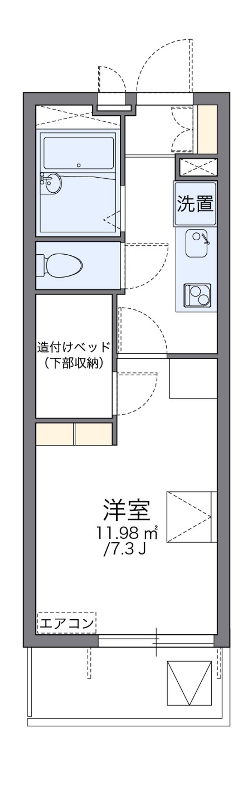 レオパレスチェリービレッジ 間取図