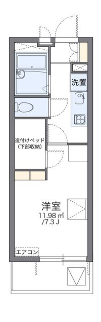 レオパレスチェリービレッジ 間取り図