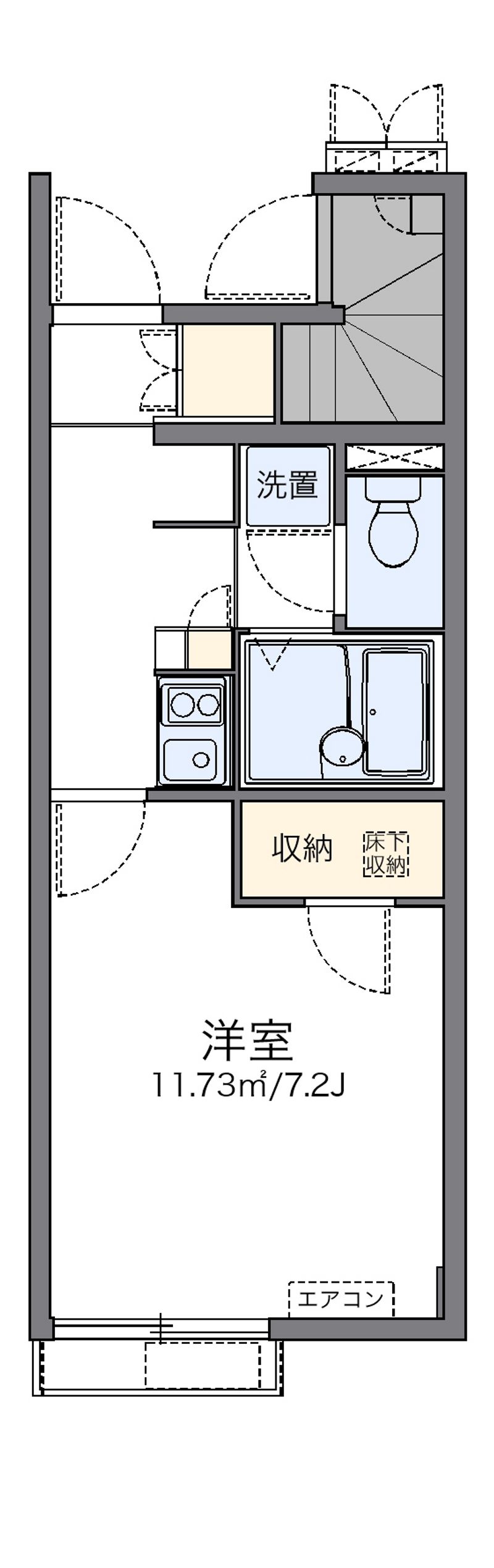 レオパレスＮ　Ｋ　２００８ 間取図