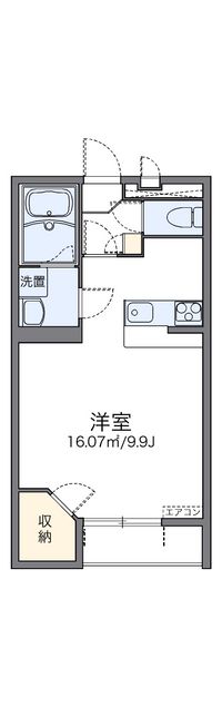 レオパレスカンタービレα２ 間取り図