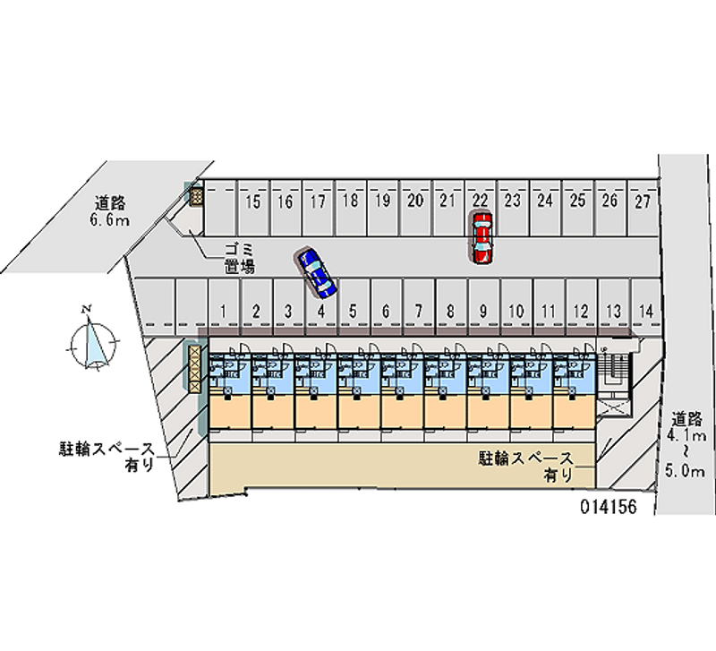 レオパレス野溝 月極駐車場