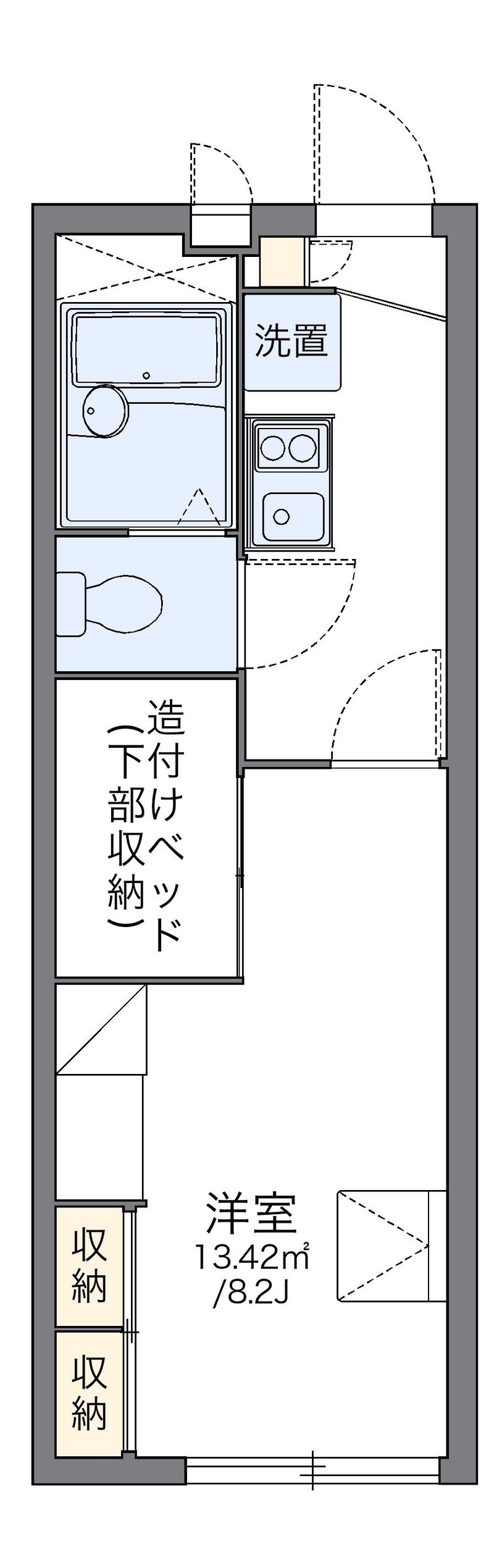 レオパレスさくら 間取図
