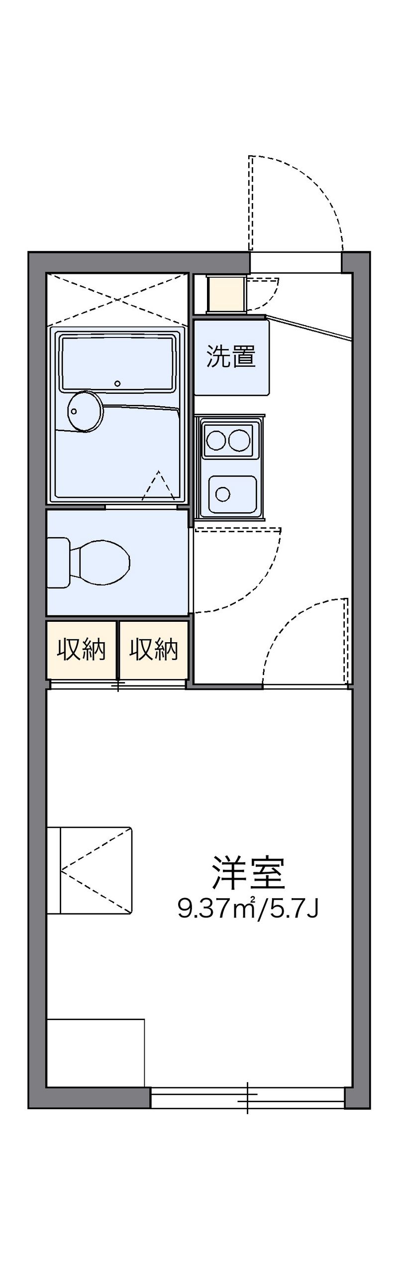 レオパレスオリーブ 間取図