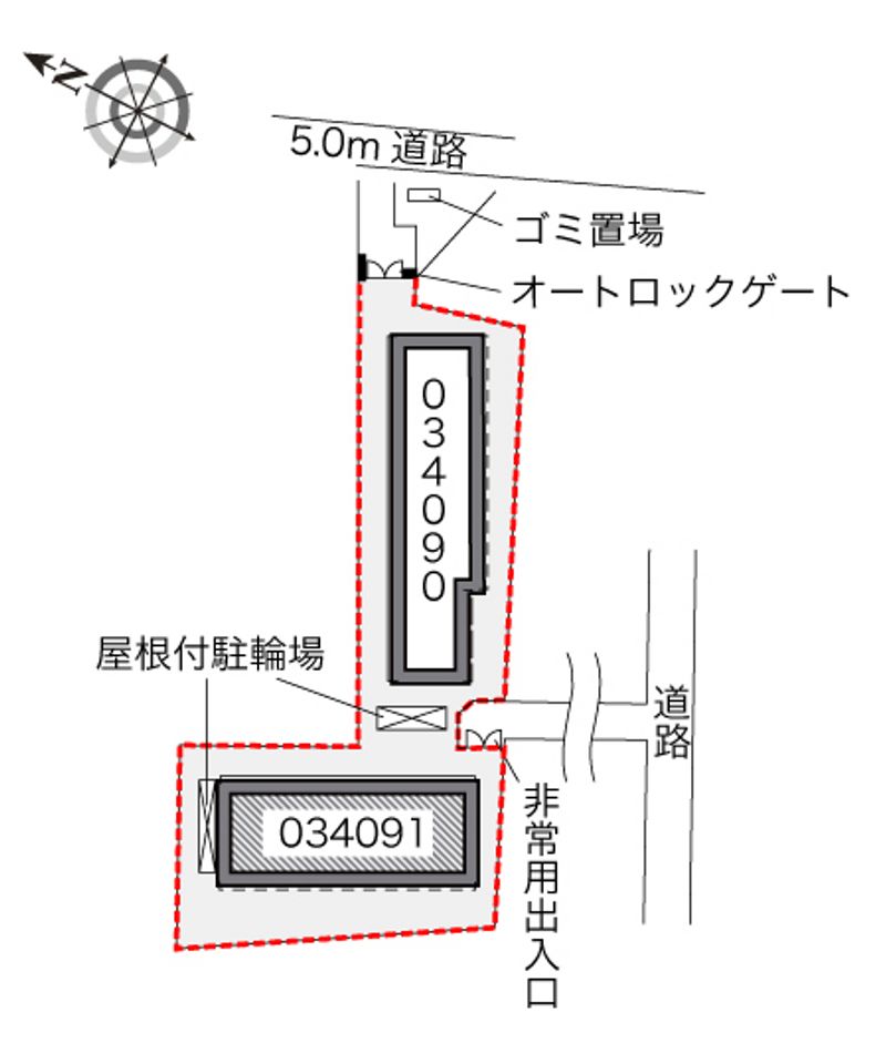 レオパレスクインスＢ 配置図