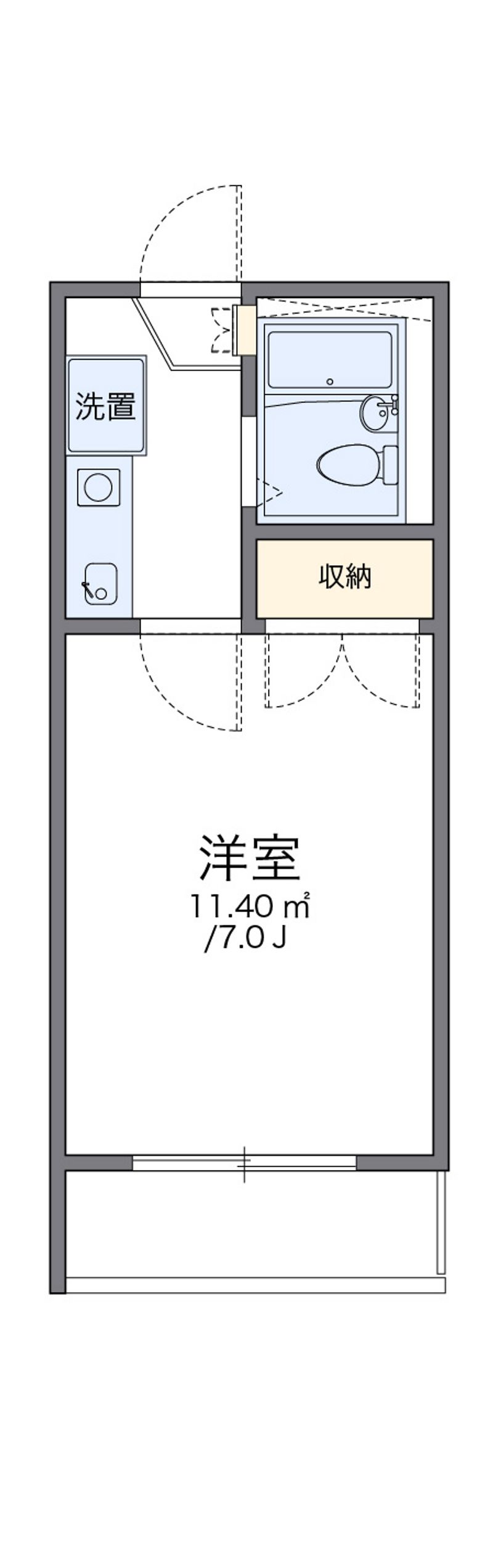 レオパレス松田 間取図
