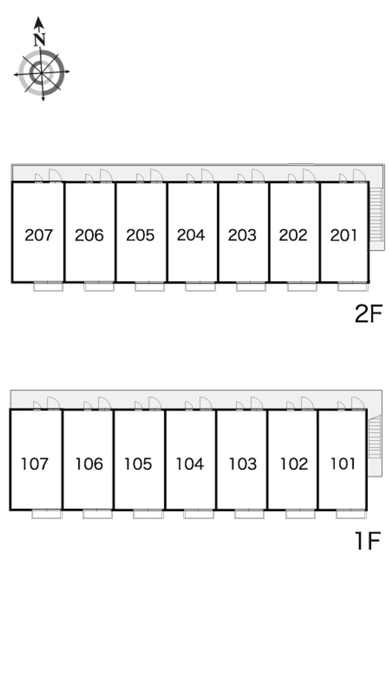 レオパレス城南Ⅱ 間取配置図