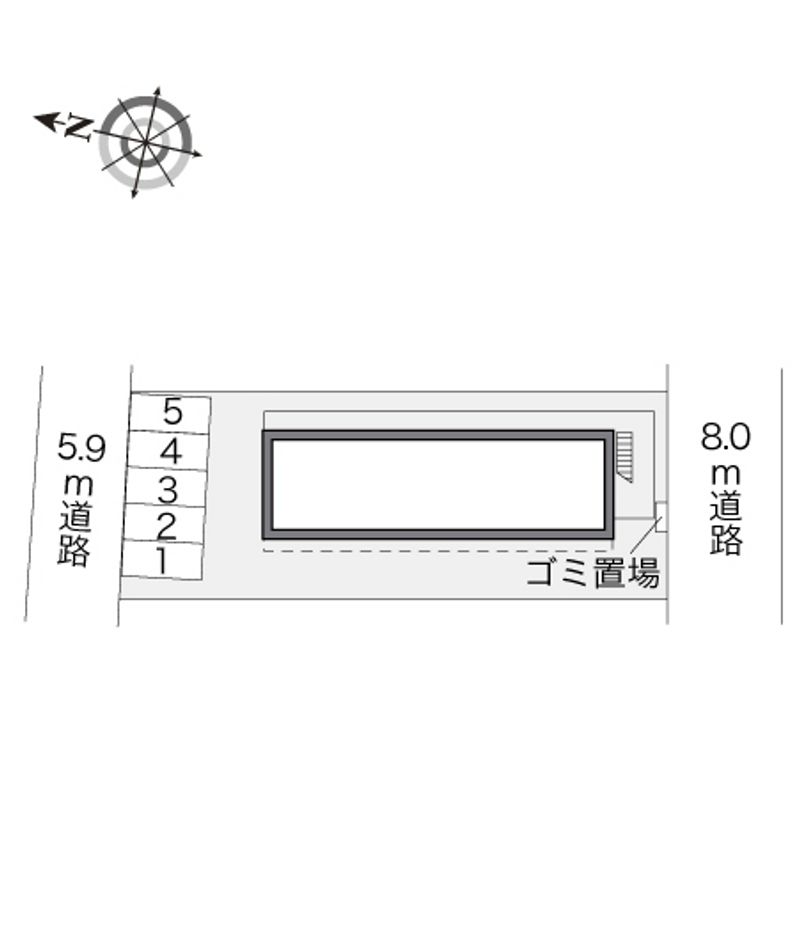 レオパレスグリーンフォレスト 配置図