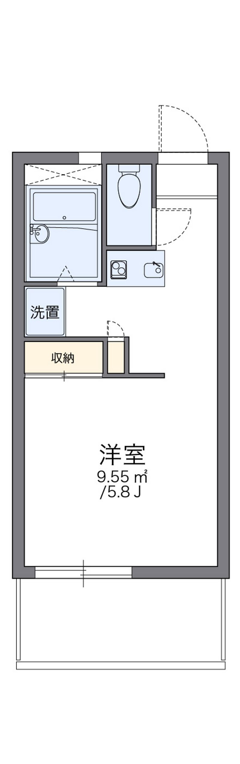 レオパレス北初富 間取図