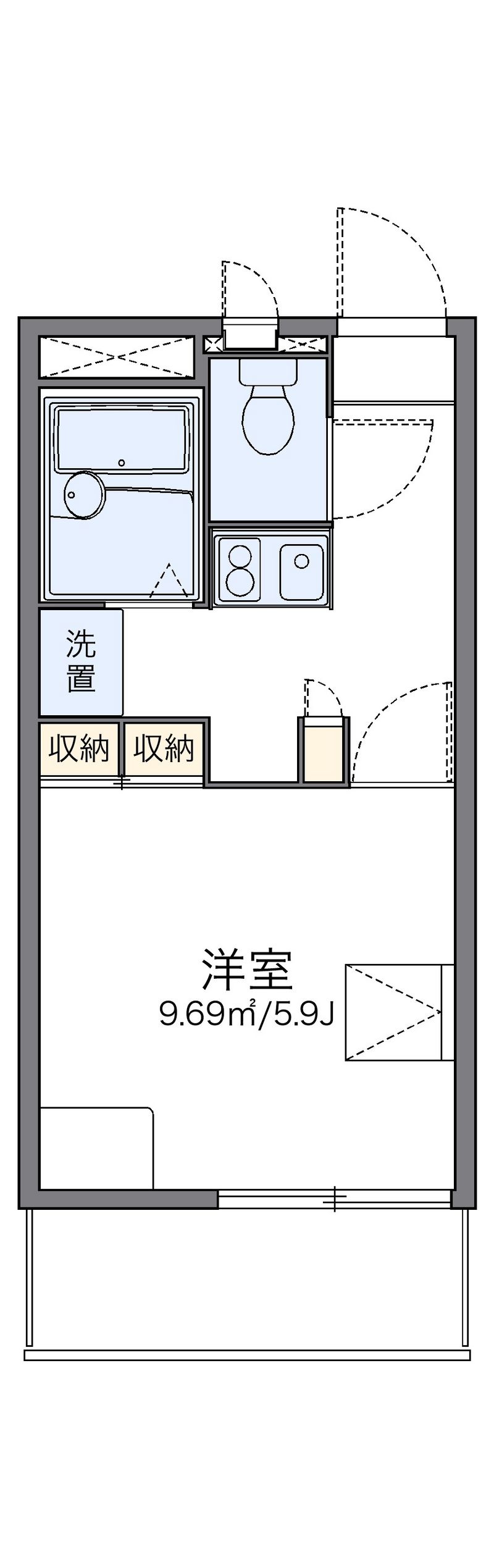 レオパレスソレイユⅡ 間取図