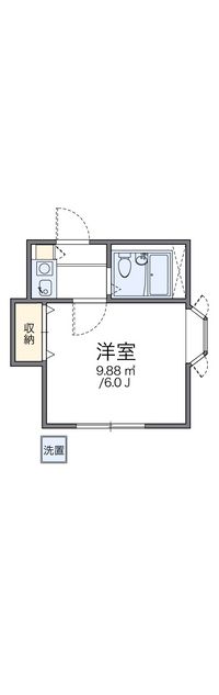 レオパレス岡崎公園 間取り図