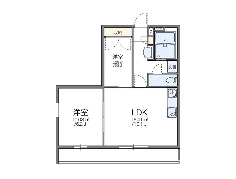 レオパレスヴィヴェール 間取図