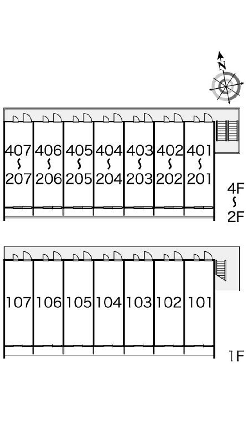 レオパレス三河豊田 間取配置図