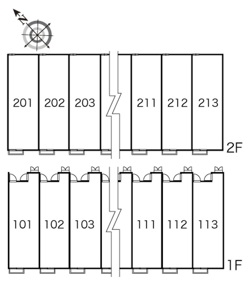 レオパレスＰｌｕｍｅ 間取配置図