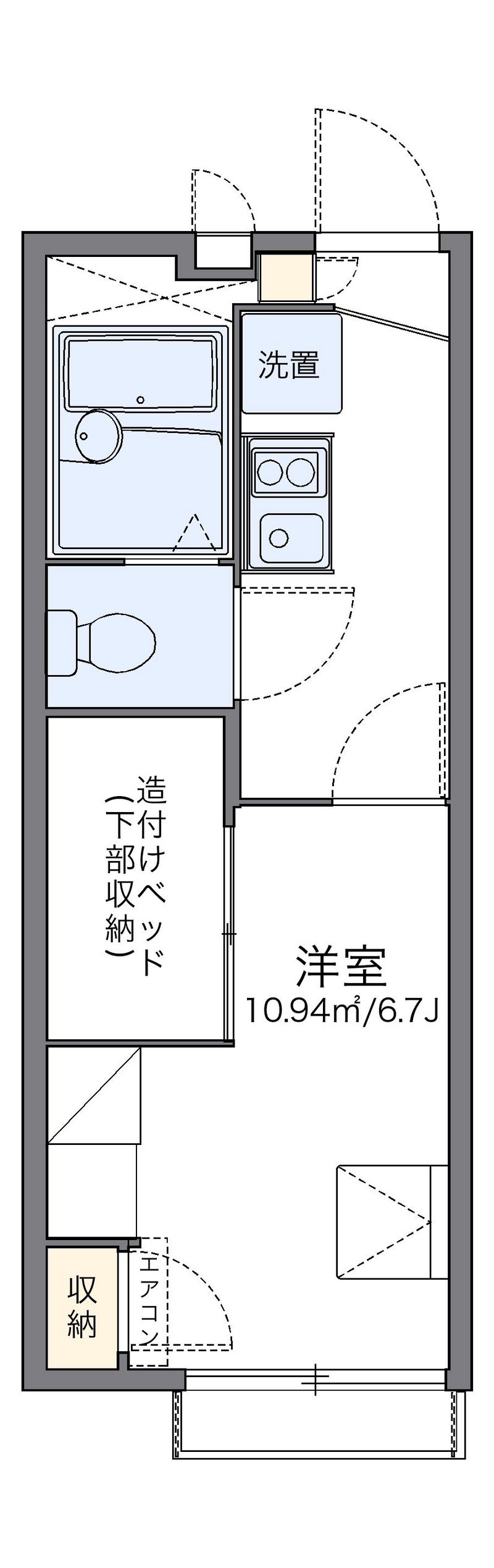 レオパレスフローラ東葛西 間取図