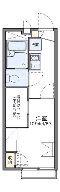 レオパレスフローラ東葛西 間取り図