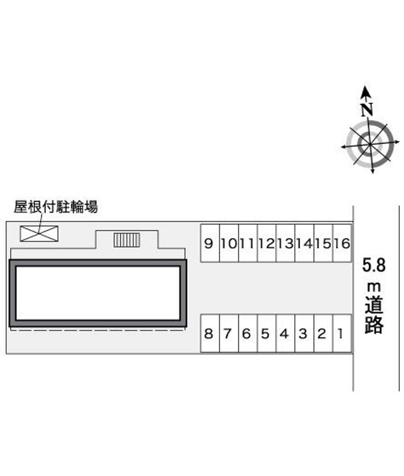 レオパレスアンソレイユ 配置図
