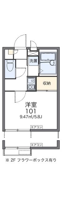 レオパレスケンジ 間取図