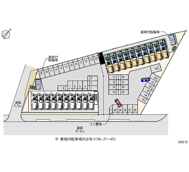 レオパレスディアマンＢ 月極駐車場