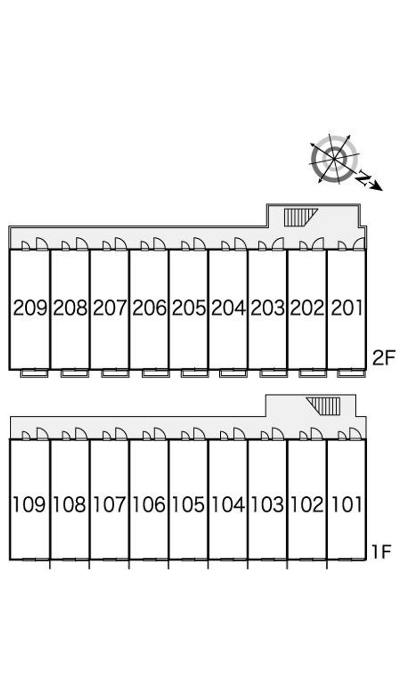 レオパレスＷＩＬＬ 間取配置図