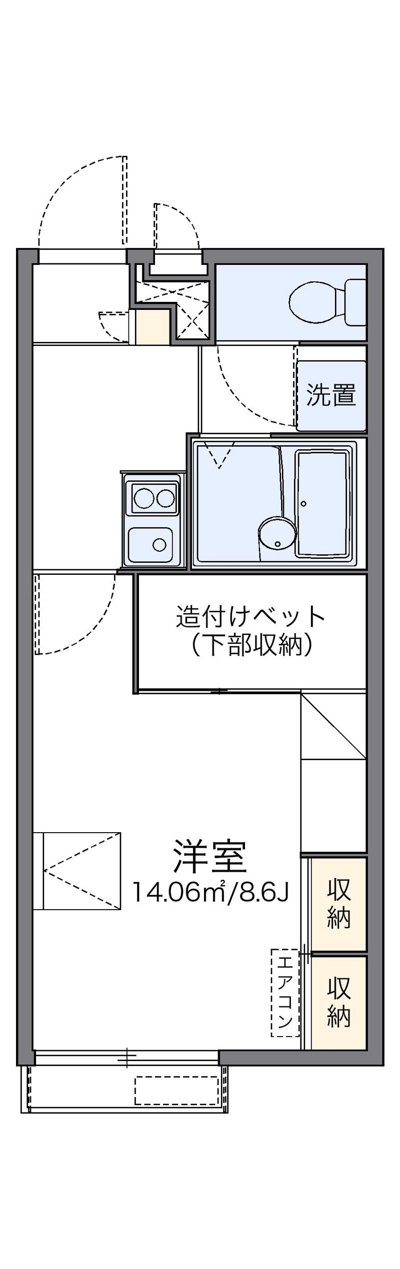 レオパレス星田Ⅱ 間取図
