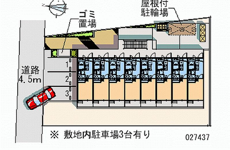 レオパレスエクセル　都町 月極駐車場