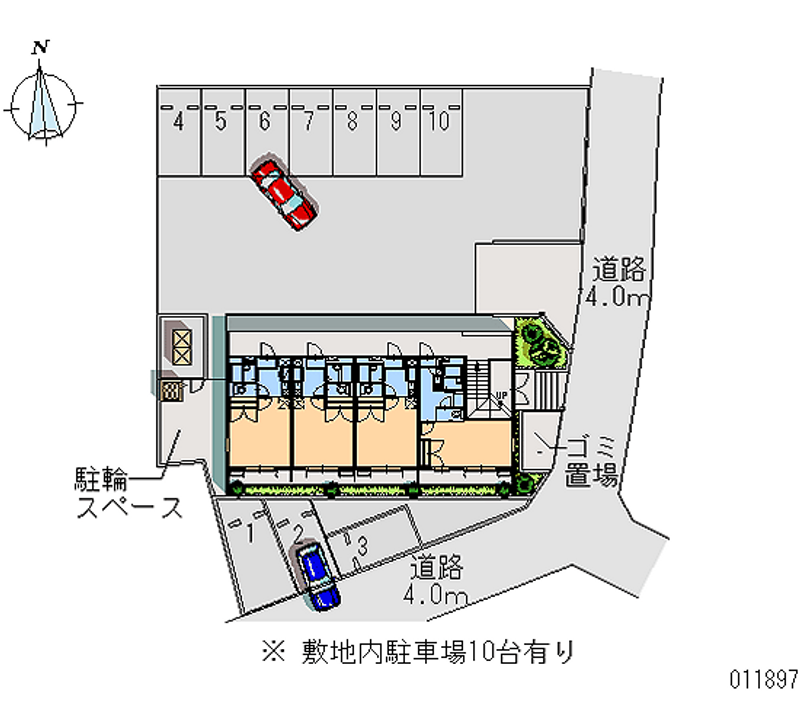 レオパレスマルヨⅢ 月極駐車場