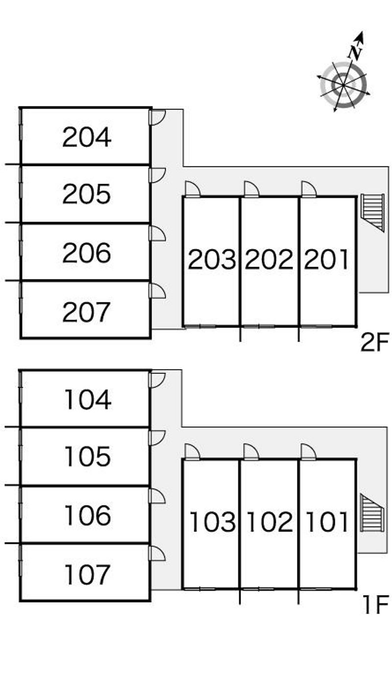 レオパレスハビビ 間取り配置図