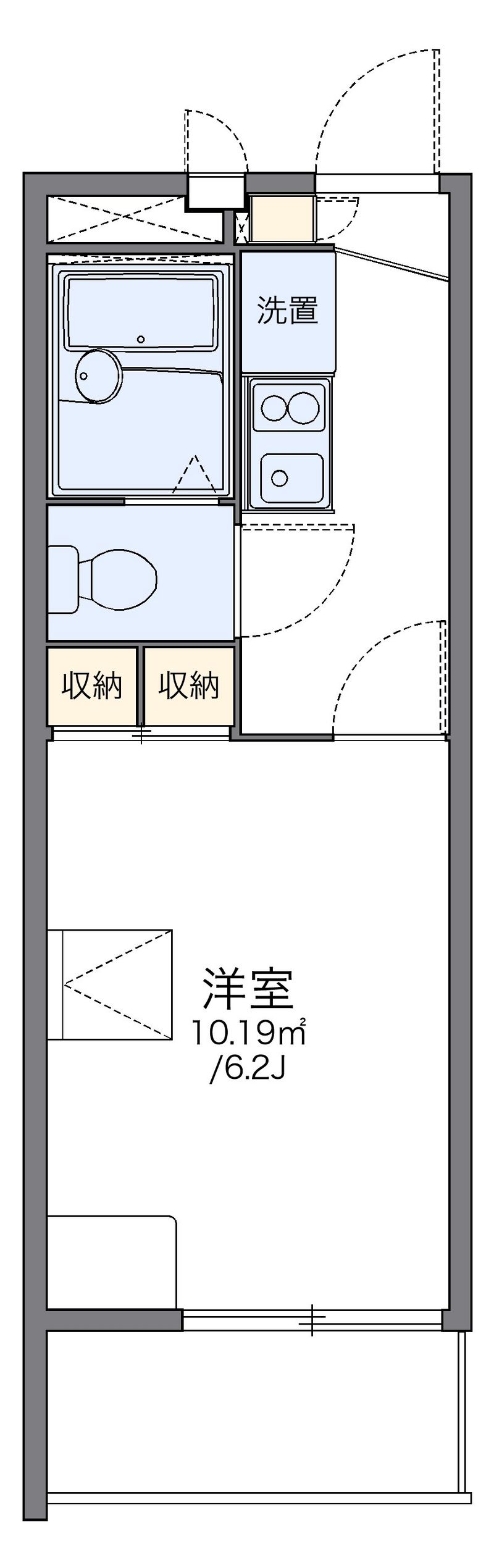 レオパレスナザレ 間取図