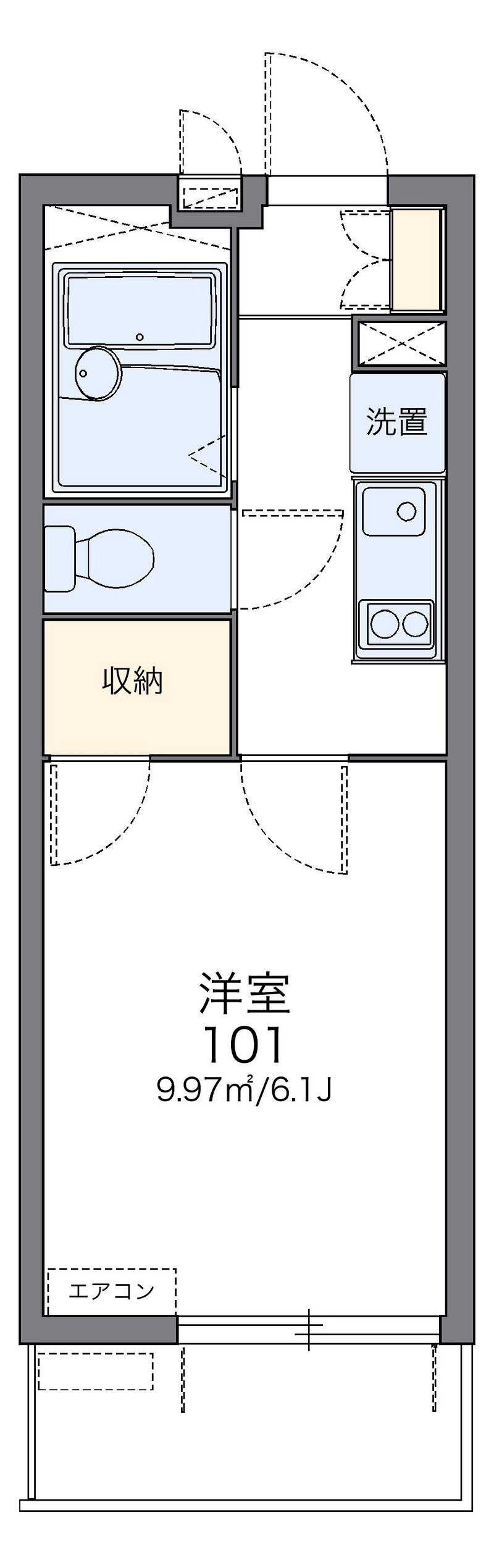 レオパレスゆう 間取図