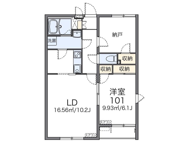 レオネクストシルクⅡ 間取図