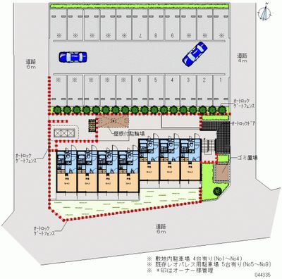 レオパレスけやきⅡ 月極駐車場