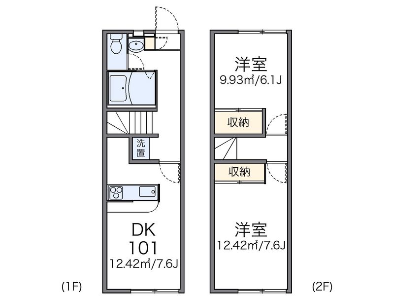 レオパレス新名 間取図