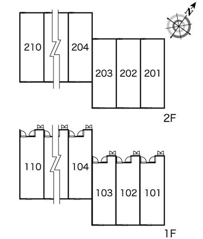 レオパレス西文化ＳＲ 間取配置図
