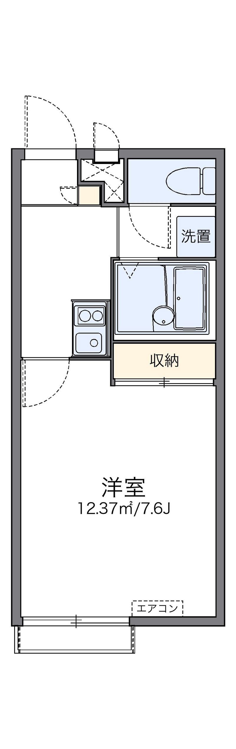 レオパレスあすなろ　２号 間取図