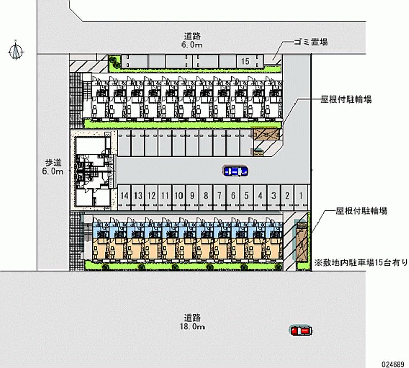 レオパレスＳＨＩＭＡＤＡ弐番館 月極駐車場