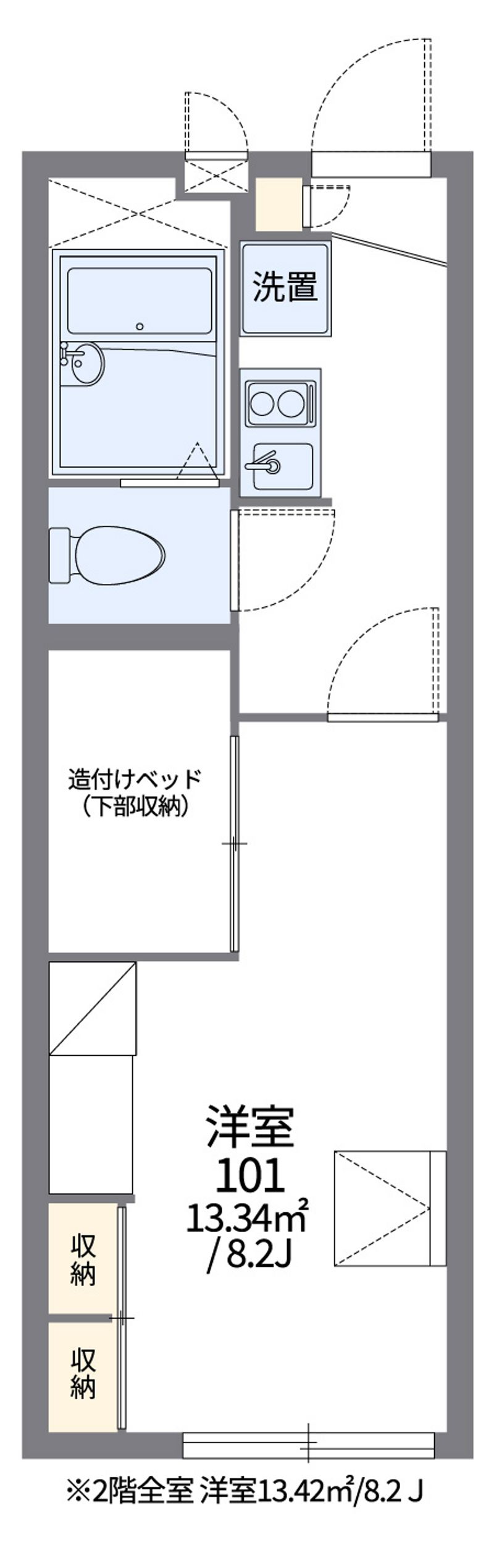 レオパレスグローリーＭＨＫＹ 間取図