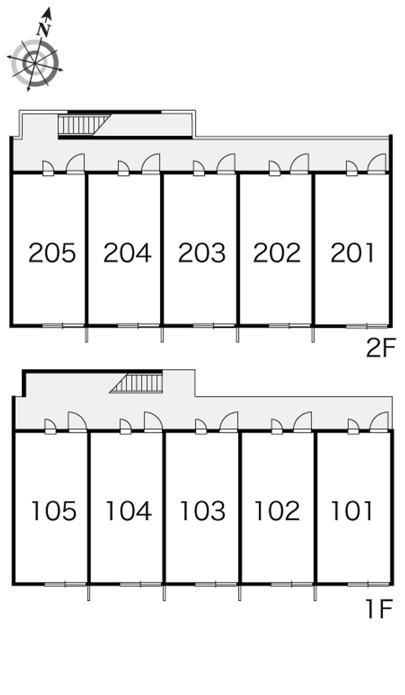 レオパレスこしだ 間取配置図
