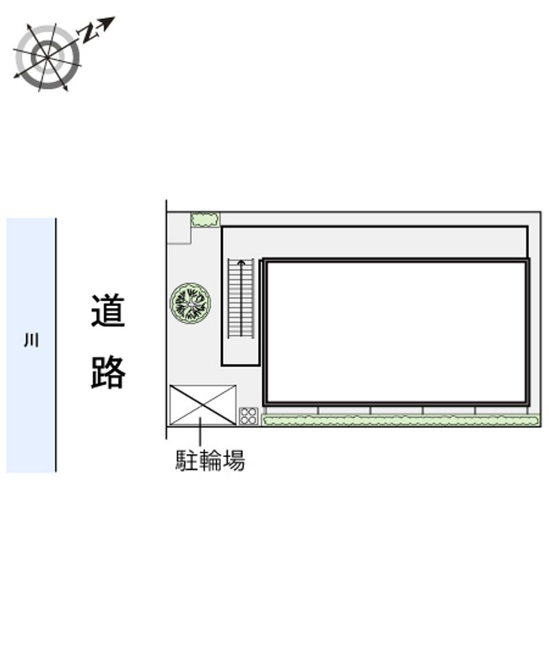 レオパレスハピネス永田 配置図