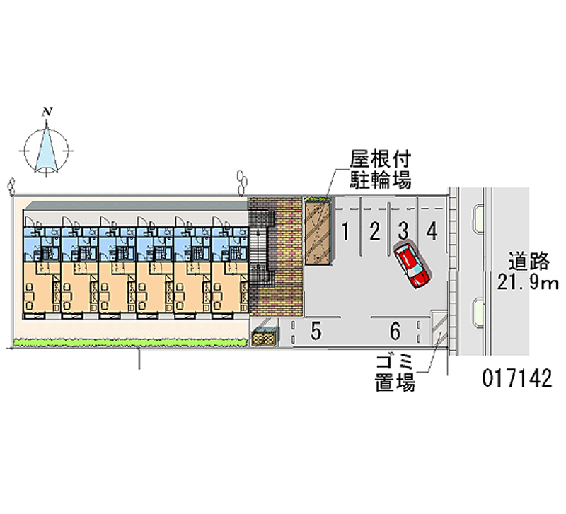 レオパレス白凰 月極駐車場